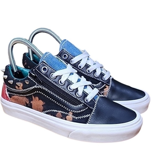 Vans Old Skool Zip Tartan Daze Multiciddye Women's Shoes Size 6 Multi-Color - Picture 1 of 8
